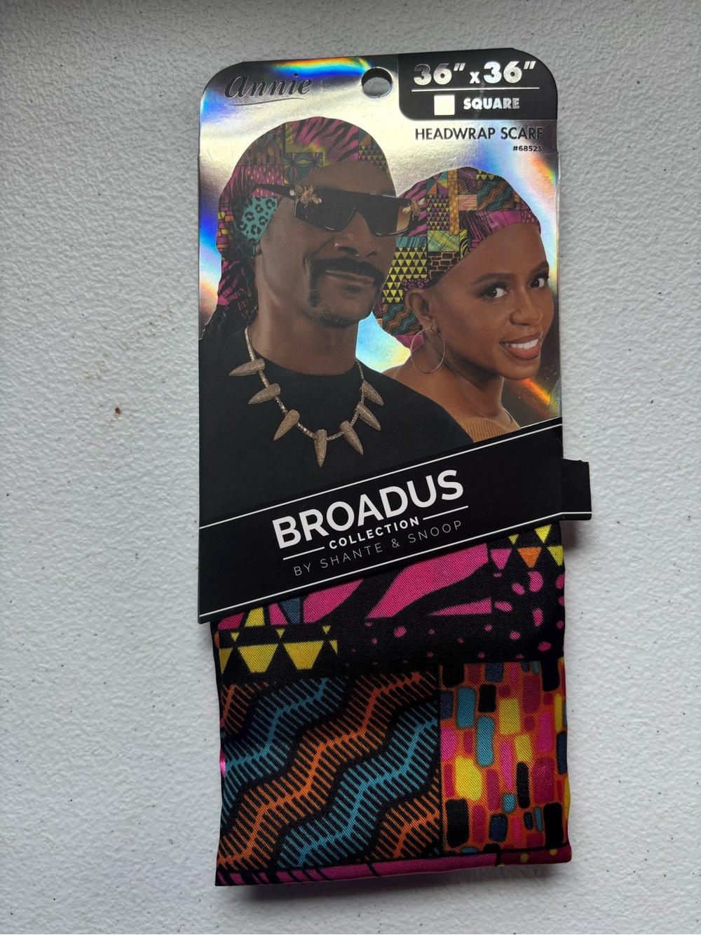 Broadus Collection by Shante & SnoopColorful Multicolor Print Headwrap Scarf NWT